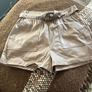 NWT Leather medium shorts